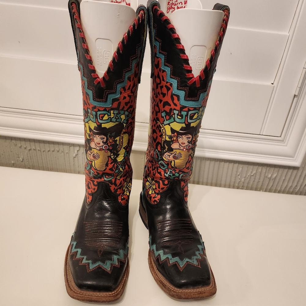 Ariat Quincy Collection RARE Cowgirl Kris  6.5 boots 10010190